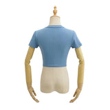 Women T-Shirt round Neck Elegant Ultra Short Short Sleeve T-shirt