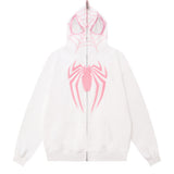 Men Hoodie Spider-Man Pull Head Masked Sweater Men's Autumn and Winter American Zipper Cardigan Outerwear