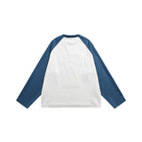 Unisex Jacket Autumn Raglan Sleeve Patchwork Sweater