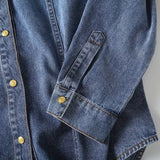 Women T-shirt Denim Shirt Women's Spring and Autumn Loose Casual Top Coat