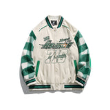 Varsity Jacket Vintage Spring Embroidery Letter Baseball Uniform