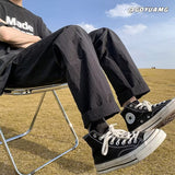 Men Sweatpants Men's Summer Retro Trendy Straight Casual