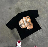 Y2K Harajuku t shirts man vintage Gothic print pattern Hip
