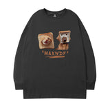 Men Long Sleeve Shirt Letter Long Sleeve T-shirt Men and Women Hip Hop Casual Couple