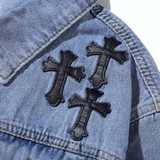 Men Denim Jacket Embroidered Washed Jeans Men's Ins Loose Jacket
