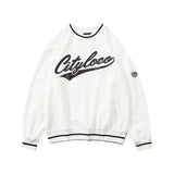 Men Hoodie round Neck Sweater Men's Autumn and Winter Casual Loose Bottoming Shirt