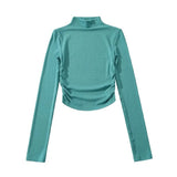 Women T-Shirt Bottoming Shirt Women's Tight Top T-shirt