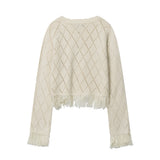 Women Sweater Women's Casual Spring and Autumn Short Sweater