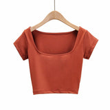 Women T-Shirt Vintage Top Sleeve T