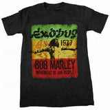 Rap Singer Bob Marley T-shirt Men's Fashion Cotton T-shirt