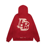 Men Hoodie Printed Hoodie Men's Spring and Autumn Loose Hooded Top