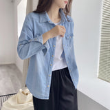 Women T-Shirt Top Women's Long Sleeve Spring and Autumn
