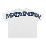 Mixed Emotion T-Shirt MIXED EMOTION Boxy Crew Neck Loose Short Sleeve