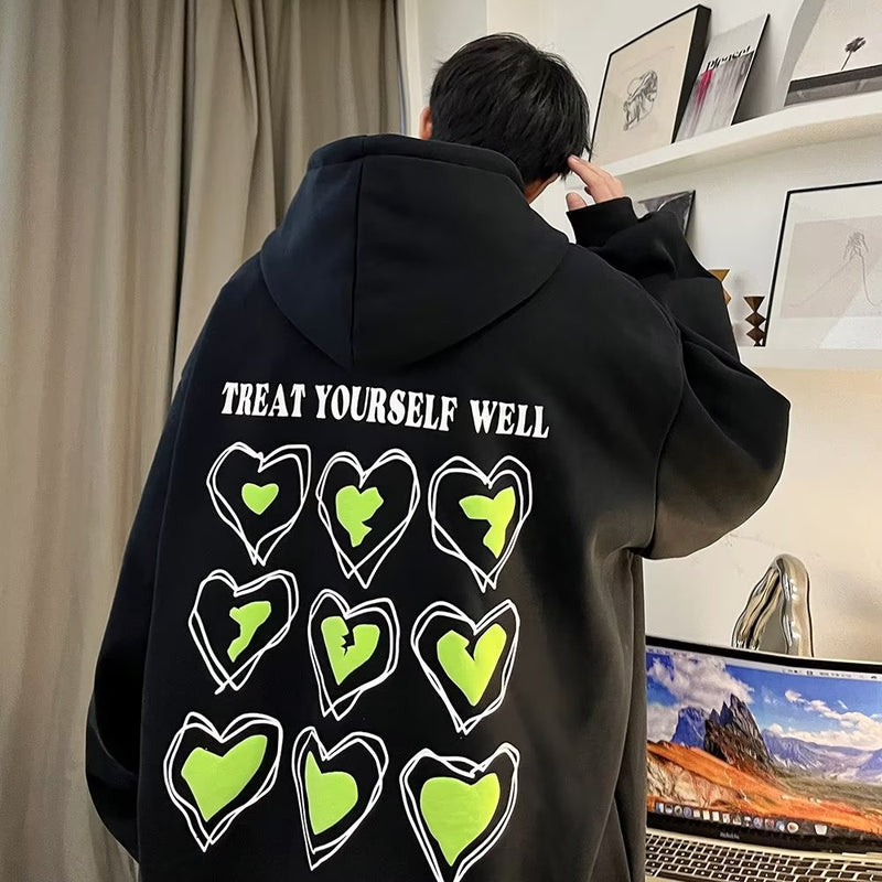 Men Hoodie Sweater Men's Spring and Autumn Hooded Top HipHop Fashion Brand Couple Wear