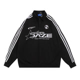 Men Hoodie Letter Embroidered Lapel Sweater Men's Loose Sports Spring and Autumn