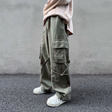 Men Sweatpants Men's Autumn Loose Wide-Leg Straight Trousers Fashion Brand Retro Casual