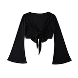 Women T-shirt Summer Cardigan Long Sleeve V-neck Slim Fit Sun Protection Shirt