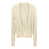 Women Long Sleeve Shirt Women's Slim Fit V-neck
