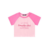Women T-shirt Patchwork Short-Sleeved T-shirt Girls' Tops Casual Summer