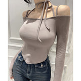 Women Long Sleeve Shirt Oblique Top Slimming Long Sleeve