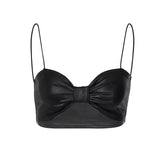Women Halter Tops Spring Fashion Sexy U Collar Slim Vest