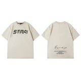 Men T Shirt Fashion Brand Printing Casual Short Sleeve T-shirt Men and Women College Style Vintage