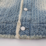 Men Denim Jacket Washed and Worn Denim Jacket Men's Loose