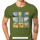 Vintage Alternative Funny Artwork Van Gogh Painting Men