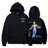 Skeleton Thermal Imaging Graphic Print Hoodie Men's