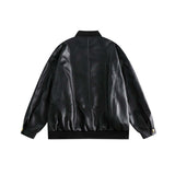 Unisex Jacket Autumn Baseball Uniform Leather Coat Women's Clothing