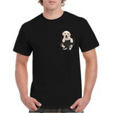 T-shirt casual yellow dog pattern