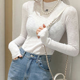 Women Long Sleeve Shirt T-shirt Women's Tops Women's Letters