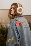 Unisex Jacket Fall Vintage Denim Jacket Women's Clothing
