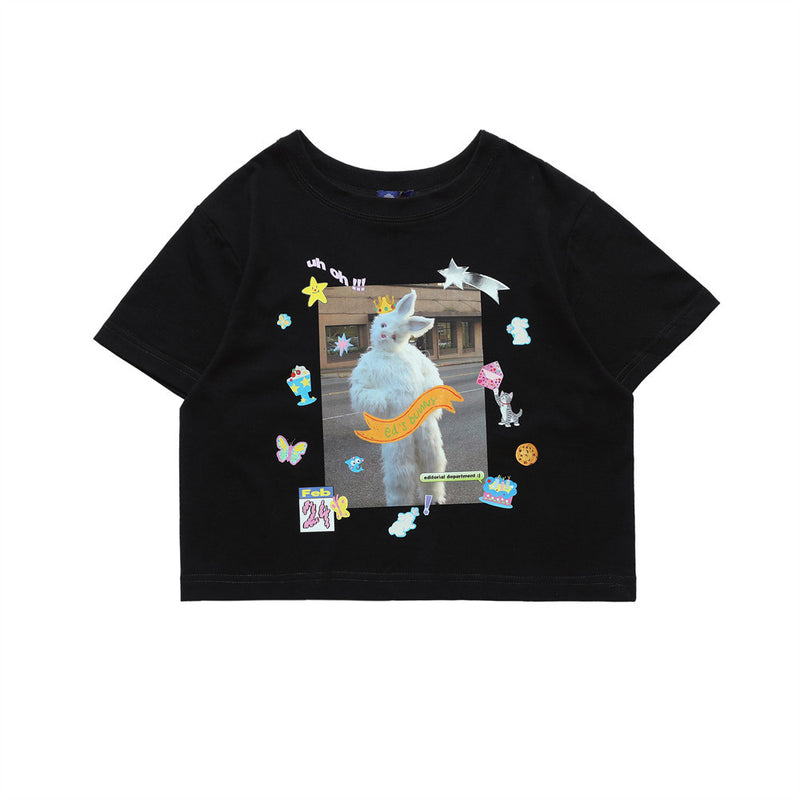 Women's T-shirt Printed Short-Sleeved T-shirt