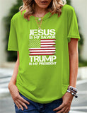 Women's Independence Day T Shirt Printed Short-Sleeved T-shirt