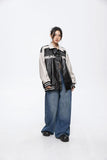 Unisex Jacket Autumn Couple Contrast Color Jacket Women's Clothing