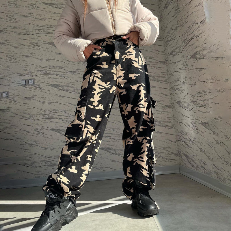 Women Cargo Pants Overalls Women's Autumn Loose Trousers