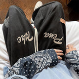 Men Sweatpants Casual Pants Men's Autumn Wide Leg Pants Loose