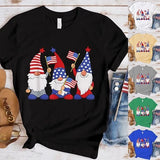 Women's Independence Day T Shirt round Neck Short Sleeve T-shirt