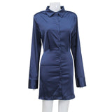 Women Desses Fall Women's Clothing Shirt Dress Long Sleeve Dress