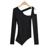 Women T-Shirt Long-Sleeved Top for Women Spring All-Matching Slim Fit