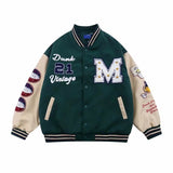 Varsity Jacket Vintage Baseball Uniform Male and Female Trendy Brand Loose Couple Baseball Clothing Jacket Student