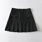Women Skirt Sweet Hot Girl Style Tooling Style Pleated Skirt Women's Short Skirt