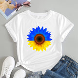 Ukraine Girl Clothes Jersey Ukrainian Flag Tshirt Women