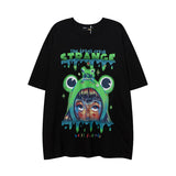 Men T Shirt Printed Short-Sleeved T-shirt Men and Women Casual Couple