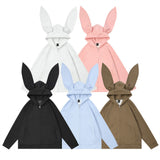 Women Hoodie Hooded Cardigan Sweater Autumn and Winter Loose Casual Jacket