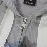 Men Hoodie Printed Cardigan Sweater Boys Hooded Jacket Spring and Autumn