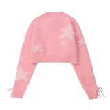 Women Sweater Short Sweater Women's Autumn Long Sleeve round Neck Sweater