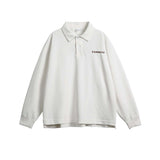 Unisex Jacket Autumn Letter Printed Polo Shirt Women's Clothing