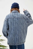 Unisex Jacket Autumn Jacquard Denim Jacket Women's Clothing